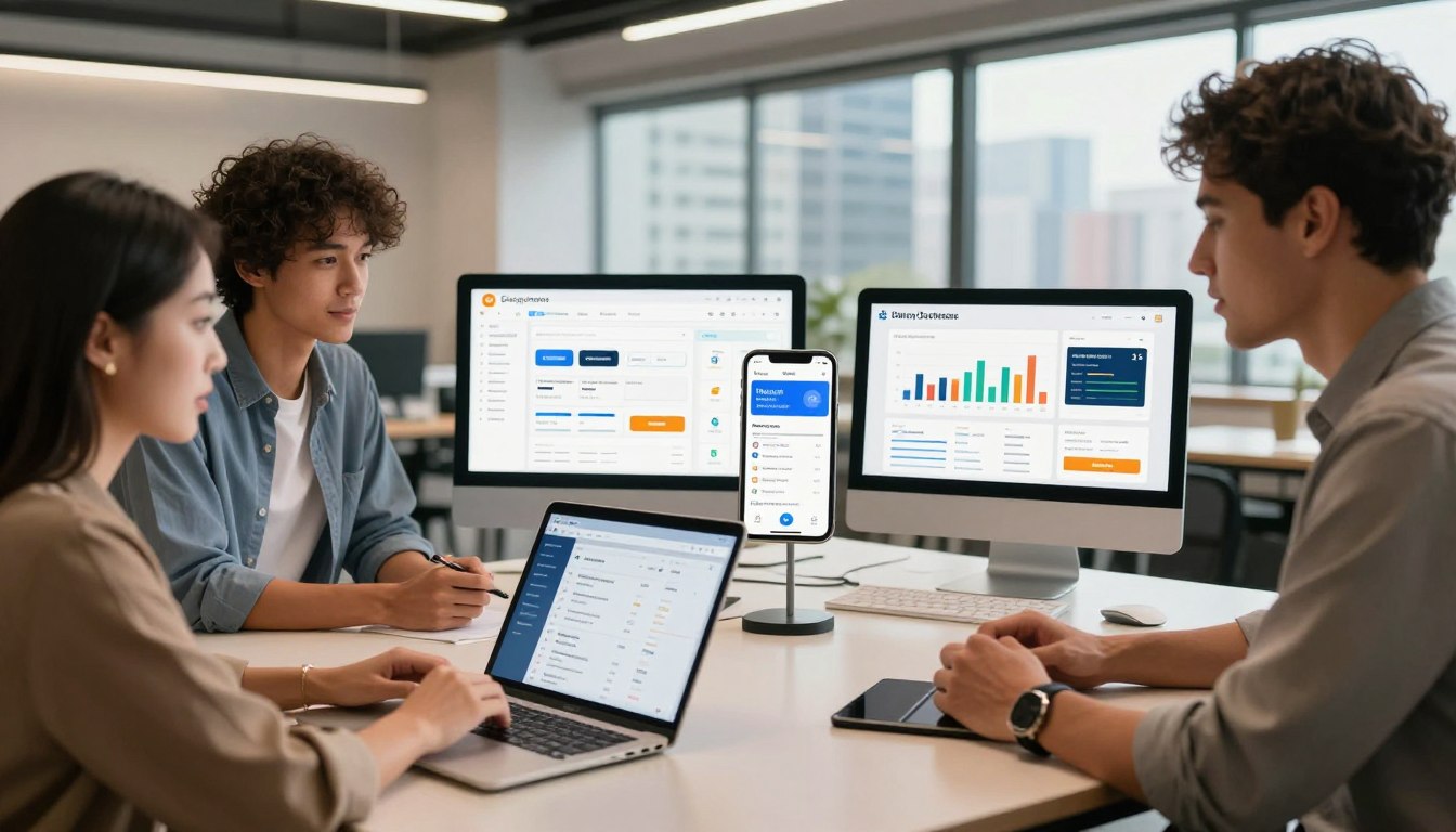 小規模事業者のホームページ運用イメージ